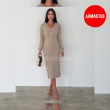 Two Piece Set (Dress+Cardigan)