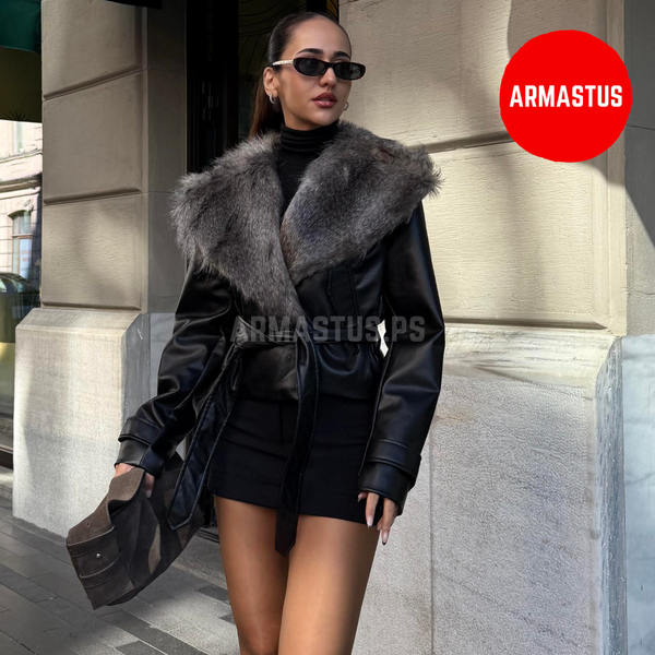 Leather Fur Jacket