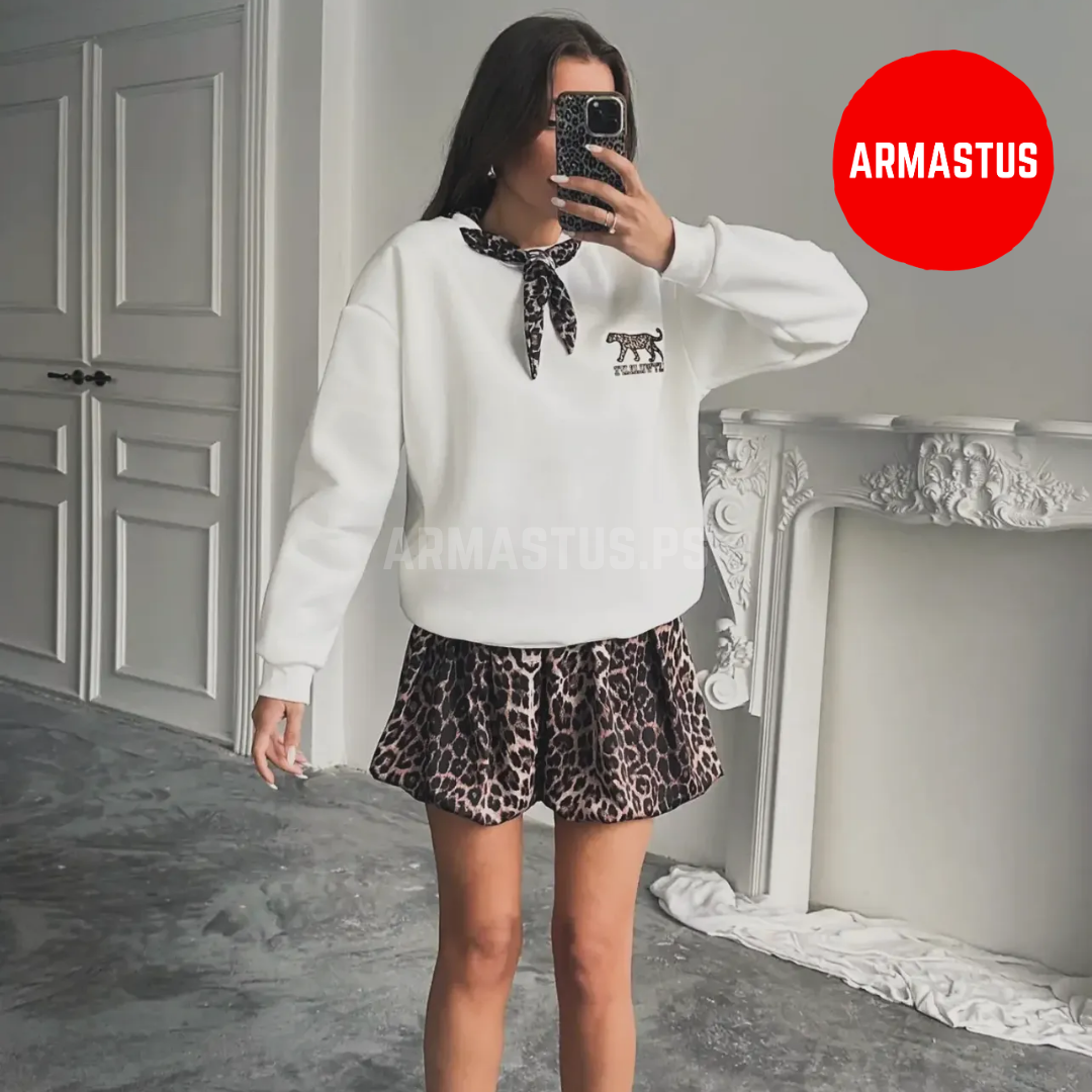 Sweatshirt With Scarf