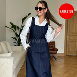 Denim Long Dress
