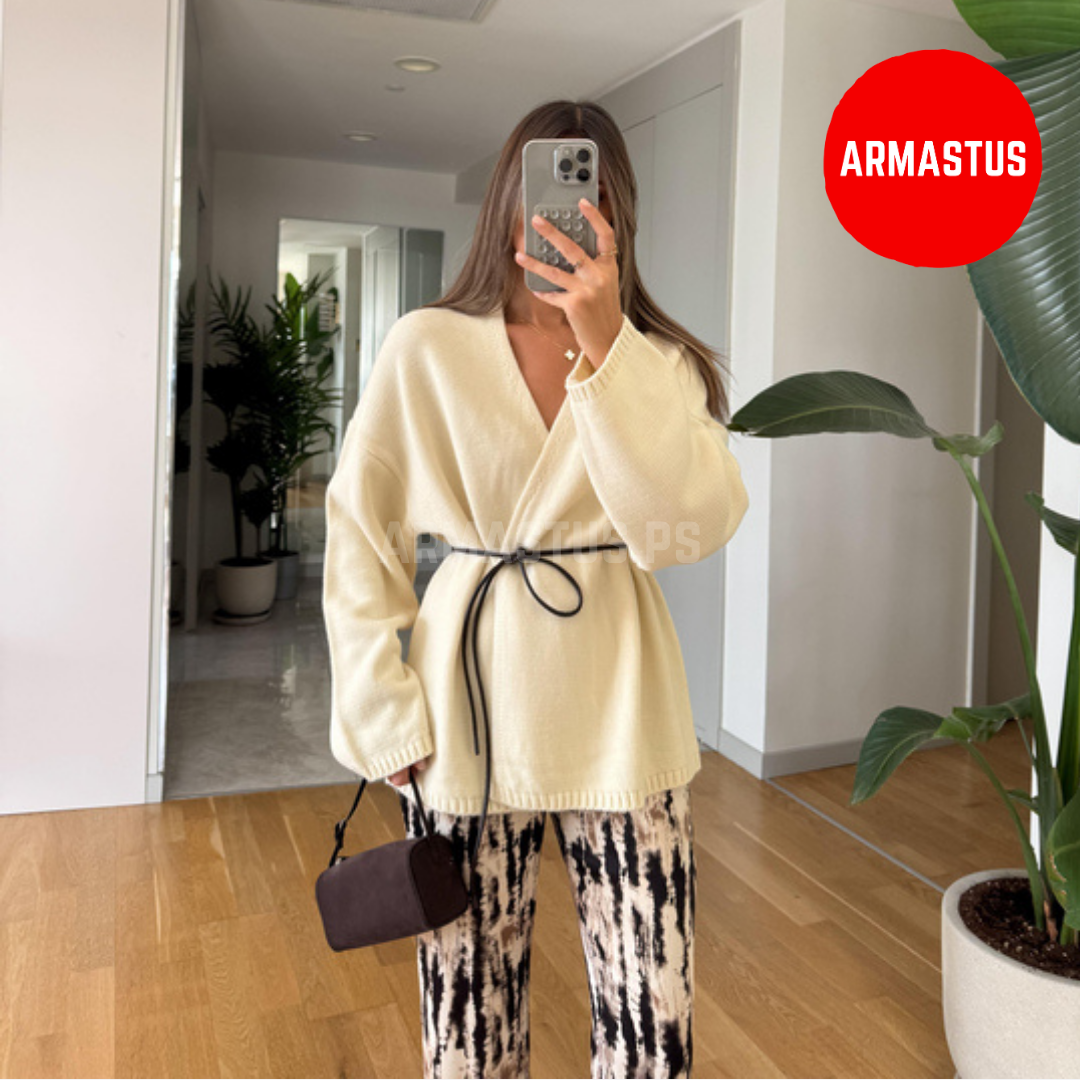 Cardigan With Belt