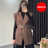 Blazer Vest (With Belt)