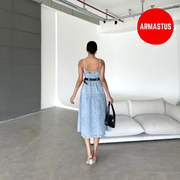 Denim Dress (With Belt)