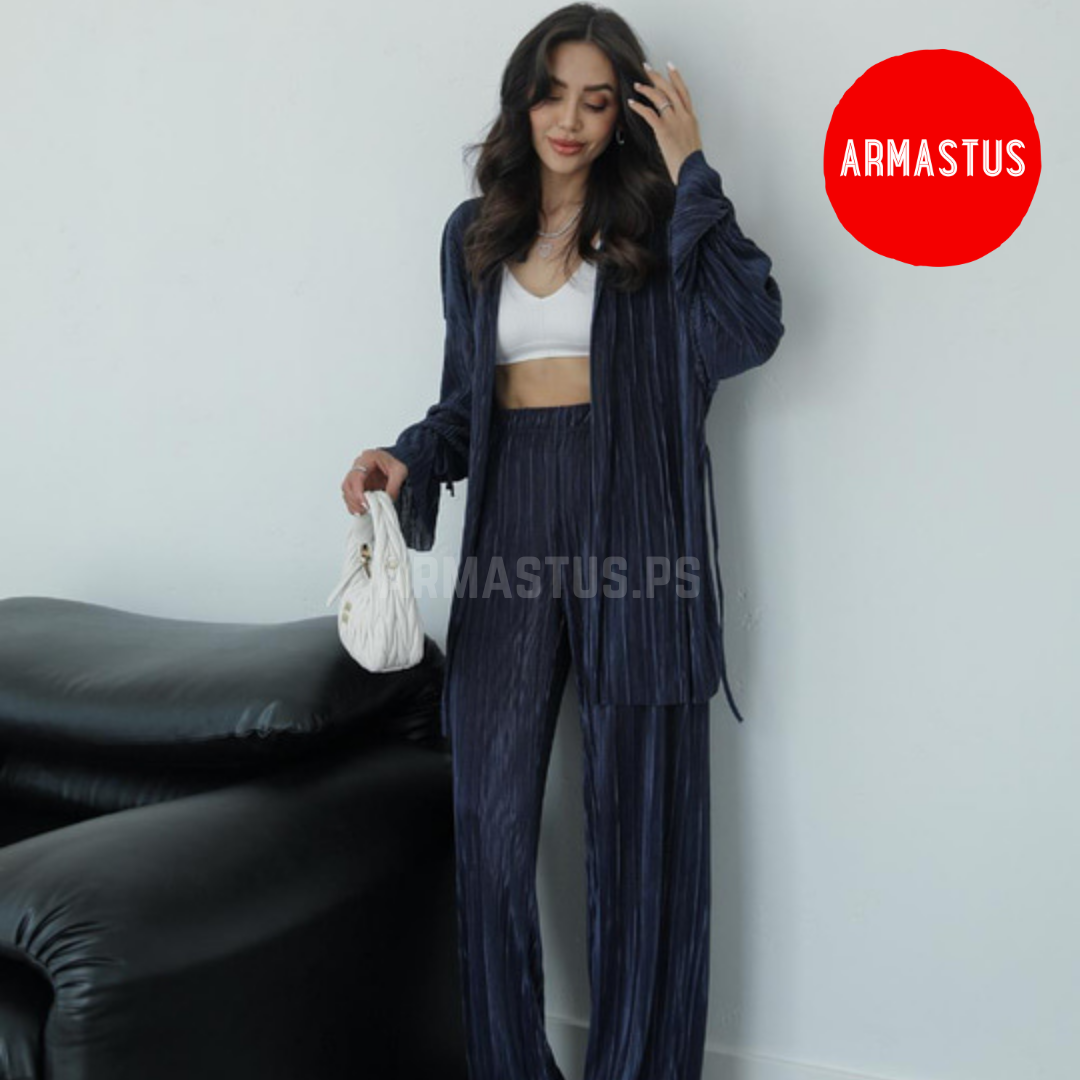 Kimono + Pants Two Piece Set