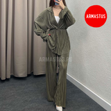Kimono + Pants Two Piece Set