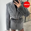 Blazer Fur Jacket (With Belt)