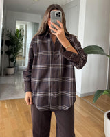 Autumn Check Relaxed Button-Down - front view