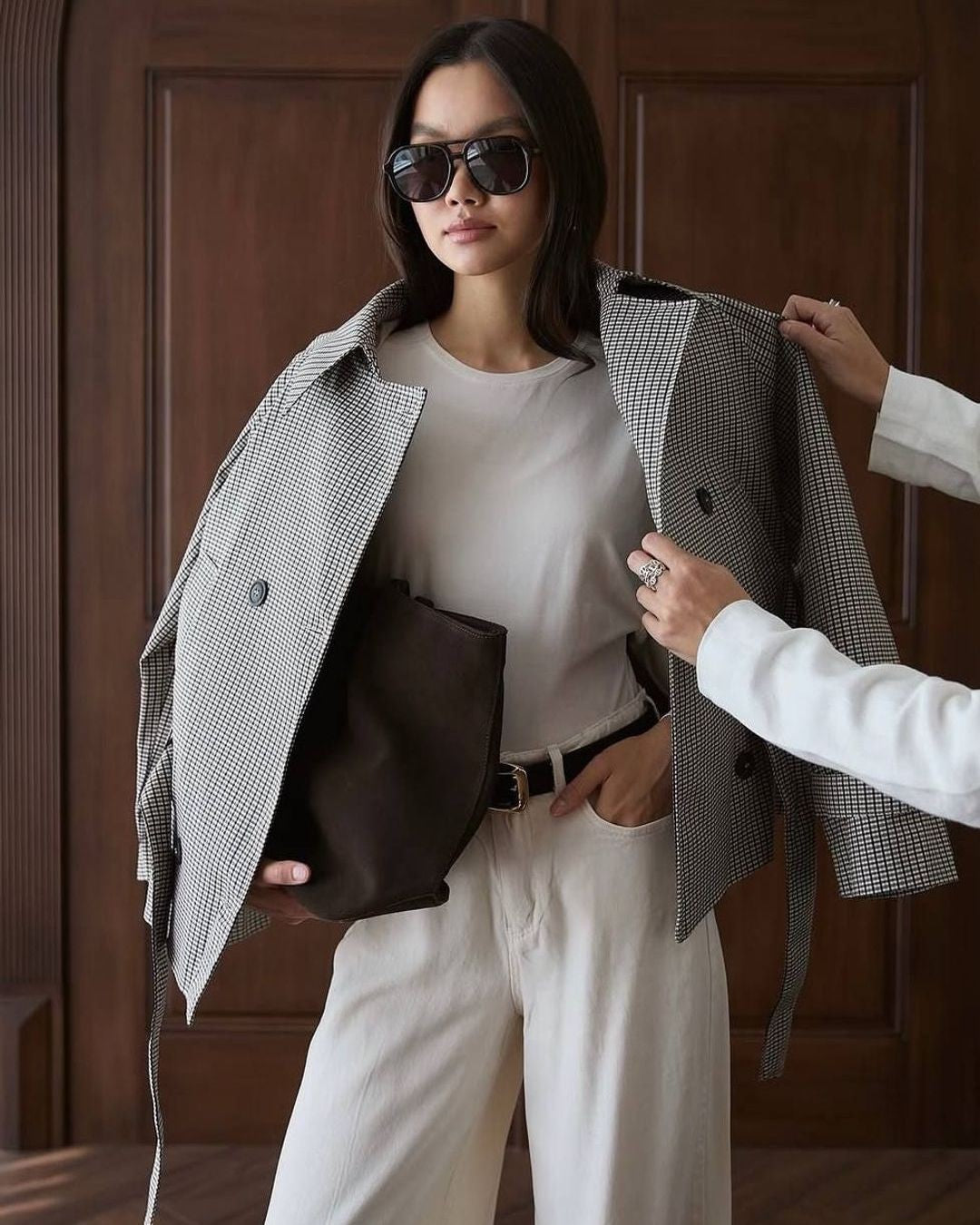 Blazer + Belt - Multi - front view