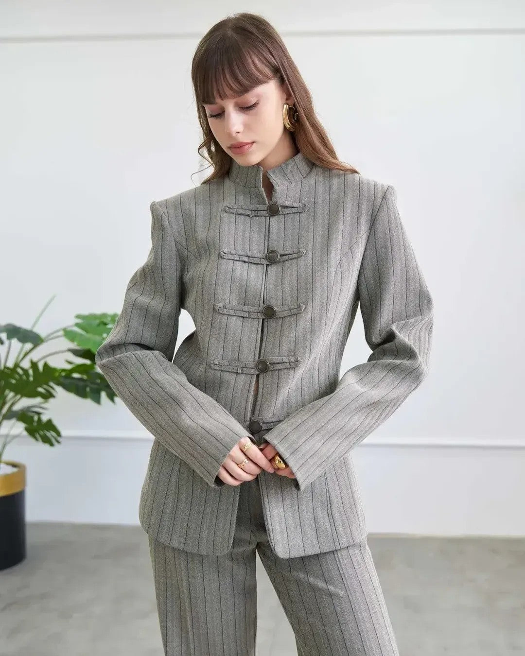 Blazer - Dark Grey - front view
