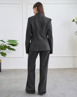 Blazer - Dark Grey - back view