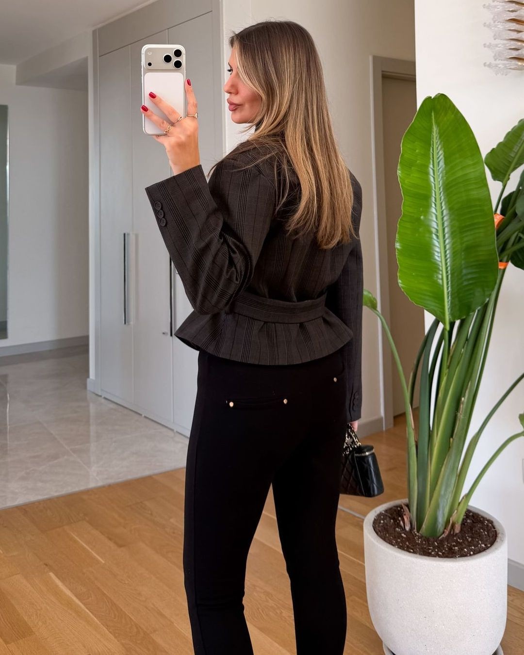 Blazer - Brown - back view