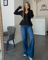 Cardigan - Dark Grey - front view
