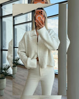 Cardigan - Off White - front view
