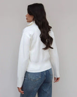 Cardigan - White - back view