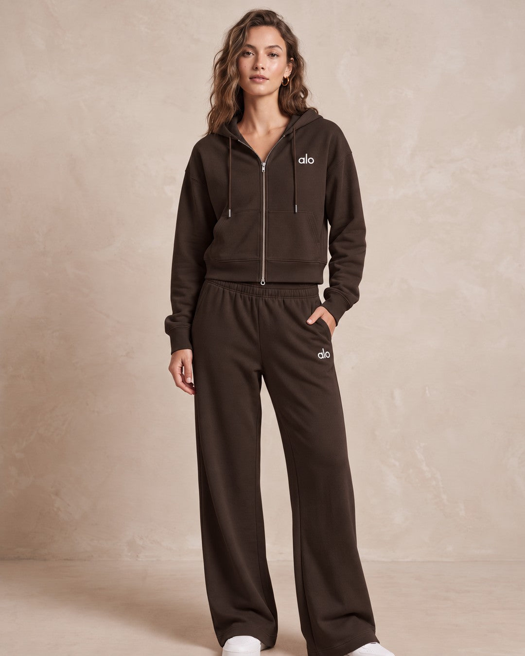 Comfy Weekend Set - Brown - front view
