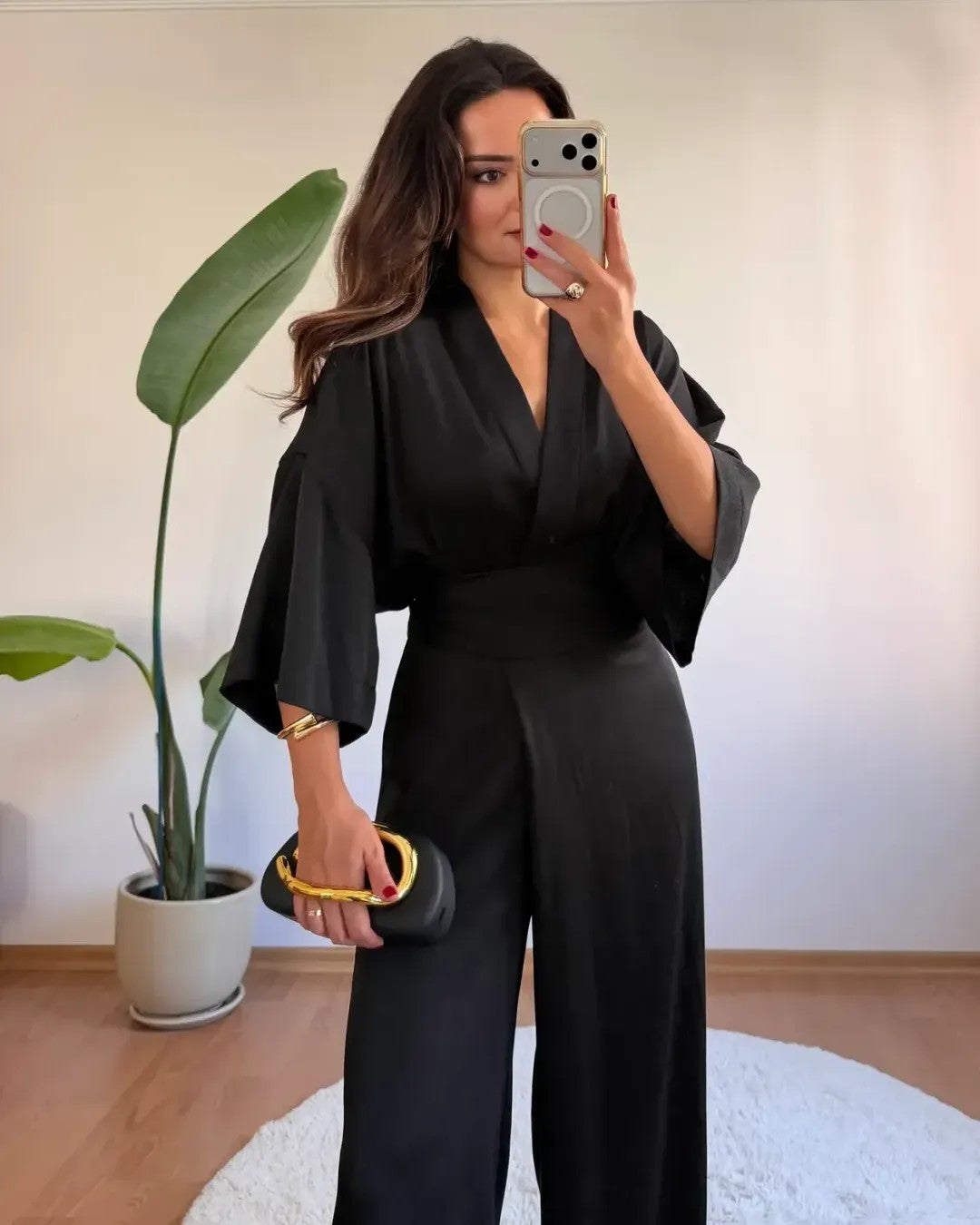 Dress - Black - front view