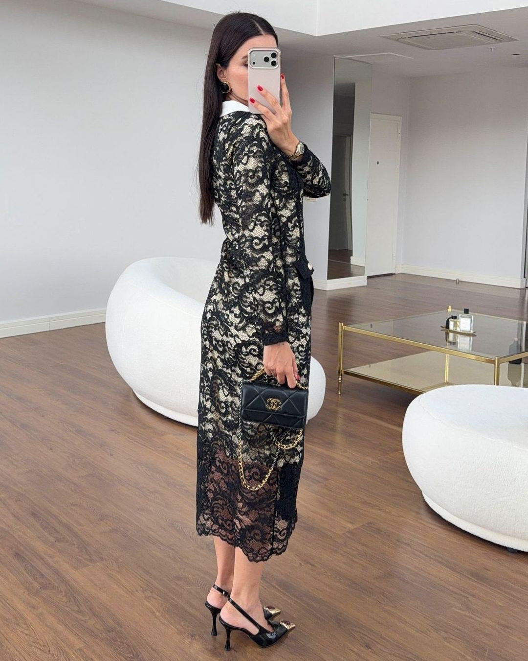 Dress - Black - side view