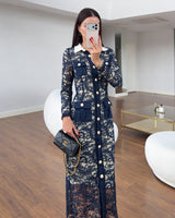 Dress - Navy - front view