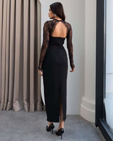 Dress - Black - back view