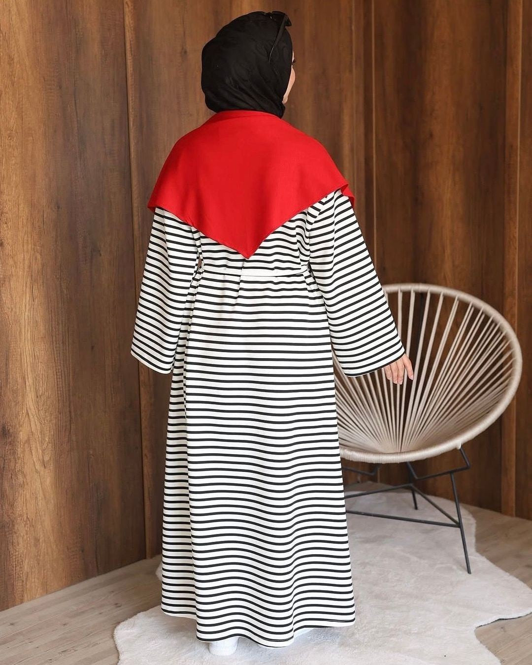 Dress - Black - back view