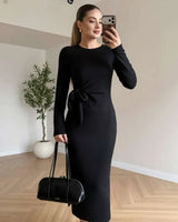 Dress - Black - front view