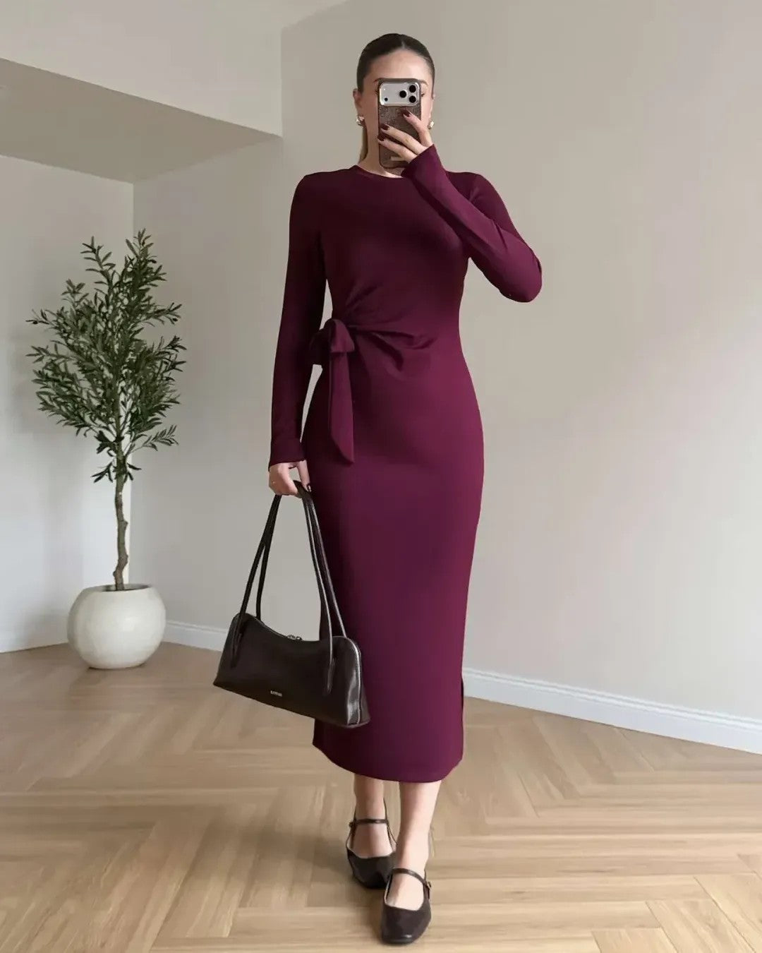 Dress - Purple - front view
