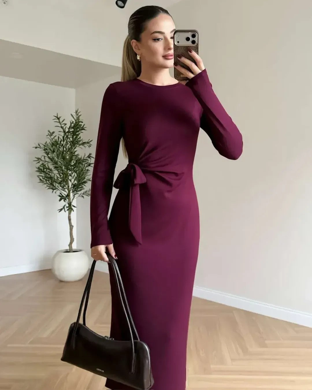 Dress - Purple - front view