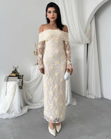 Dress - Off White - front view