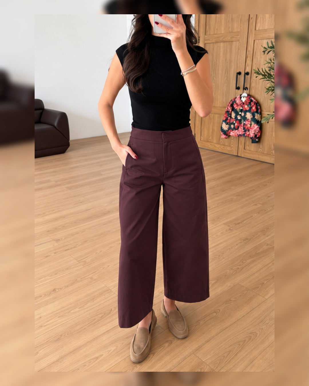Easy Days Trousers - Purple - front view