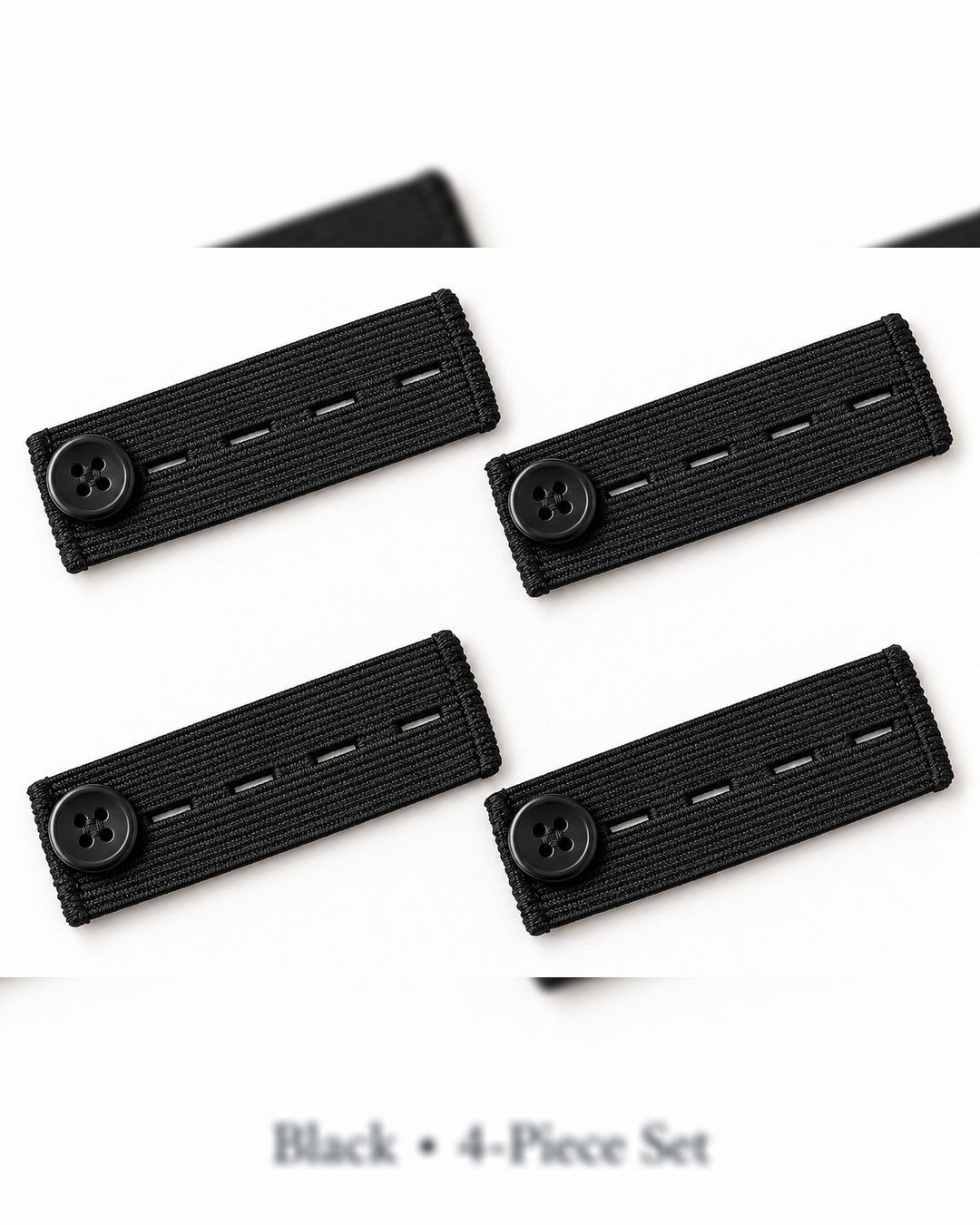 Elastic Waist Extender - Black - front view