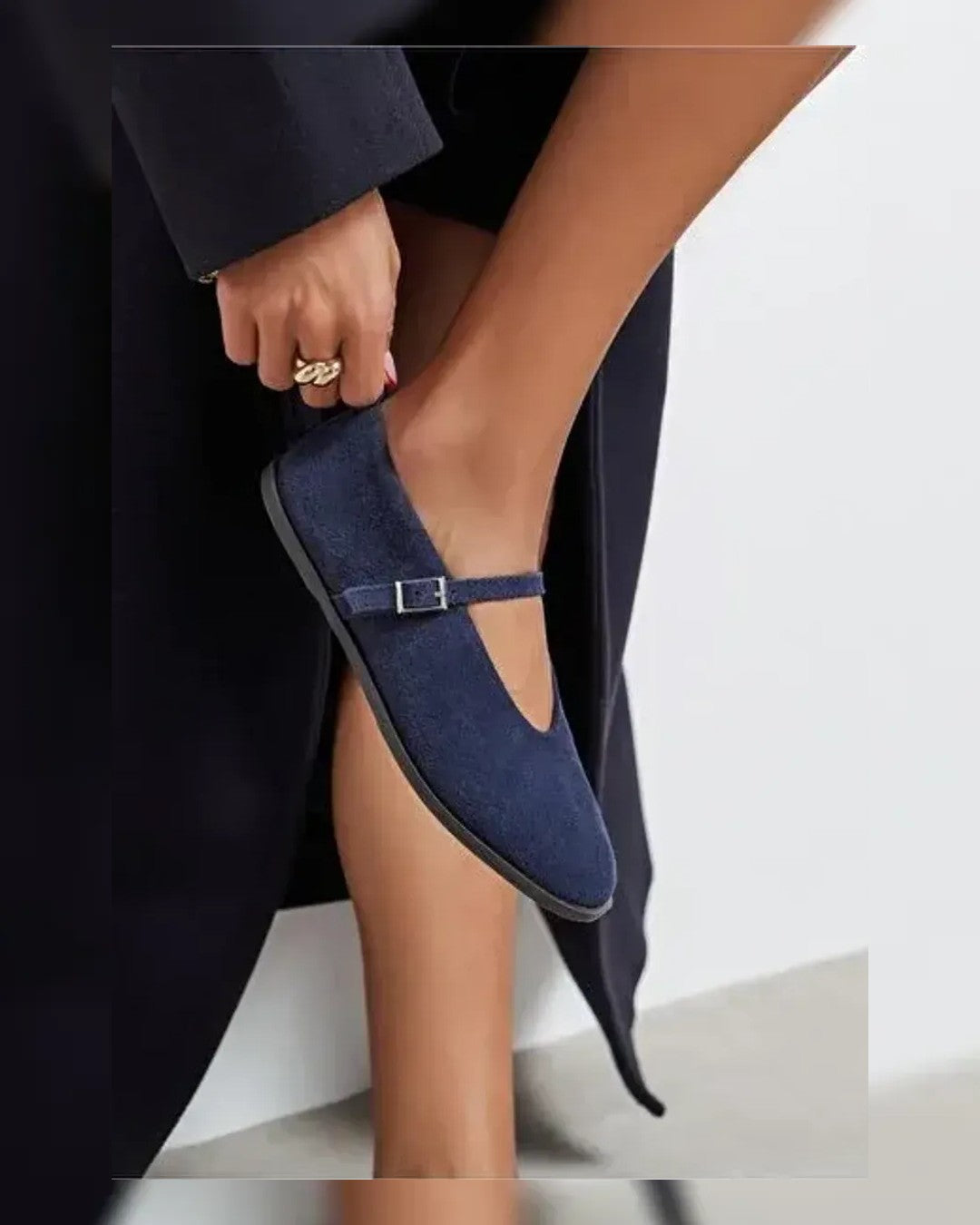 Footwear - Navy - three-quarter view