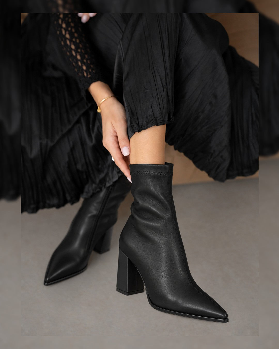 Footwear - Black - three-quarter view