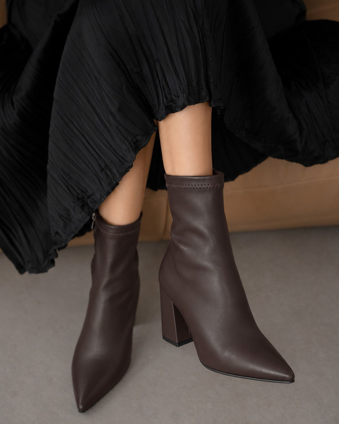 Footwear - Brown - three-quarter view