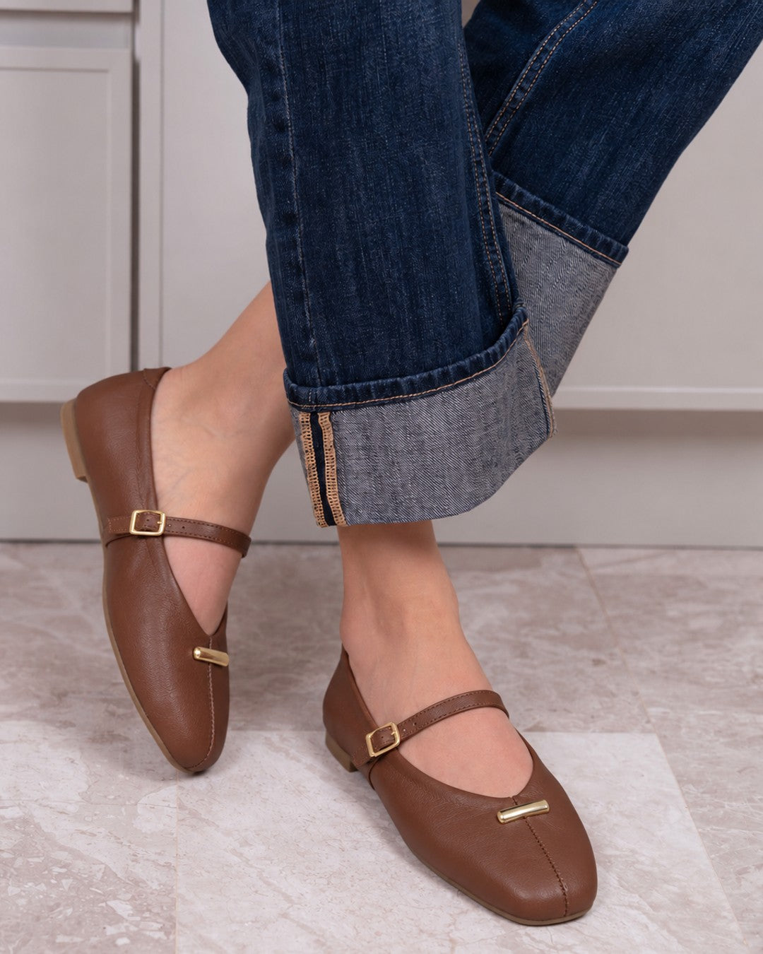 Footwear - Brown - three-quarter view