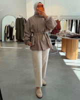 Jacket + Belt - front view