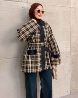 Jacket + Belt - Multi - three-quarter view