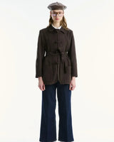 Jacket + Belt - Brown - front view