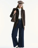 Jacket + Belt - Brown - front view