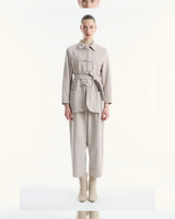 Jacket + Belt - Beige - front view