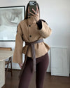 Jacket + Belt - Camel - front view
