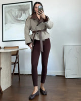 Jacket + Belt - Camel - front view