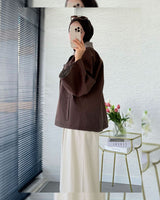 Jacket + Belt - Brown - side view