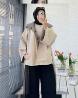 Jacket + Belt - Beige - front view