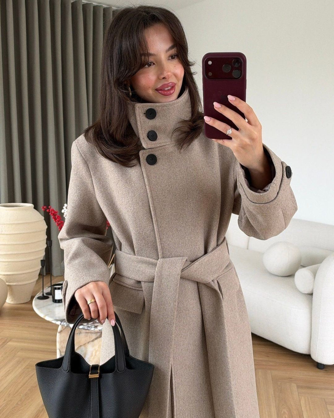 Jacket + Belt - front view