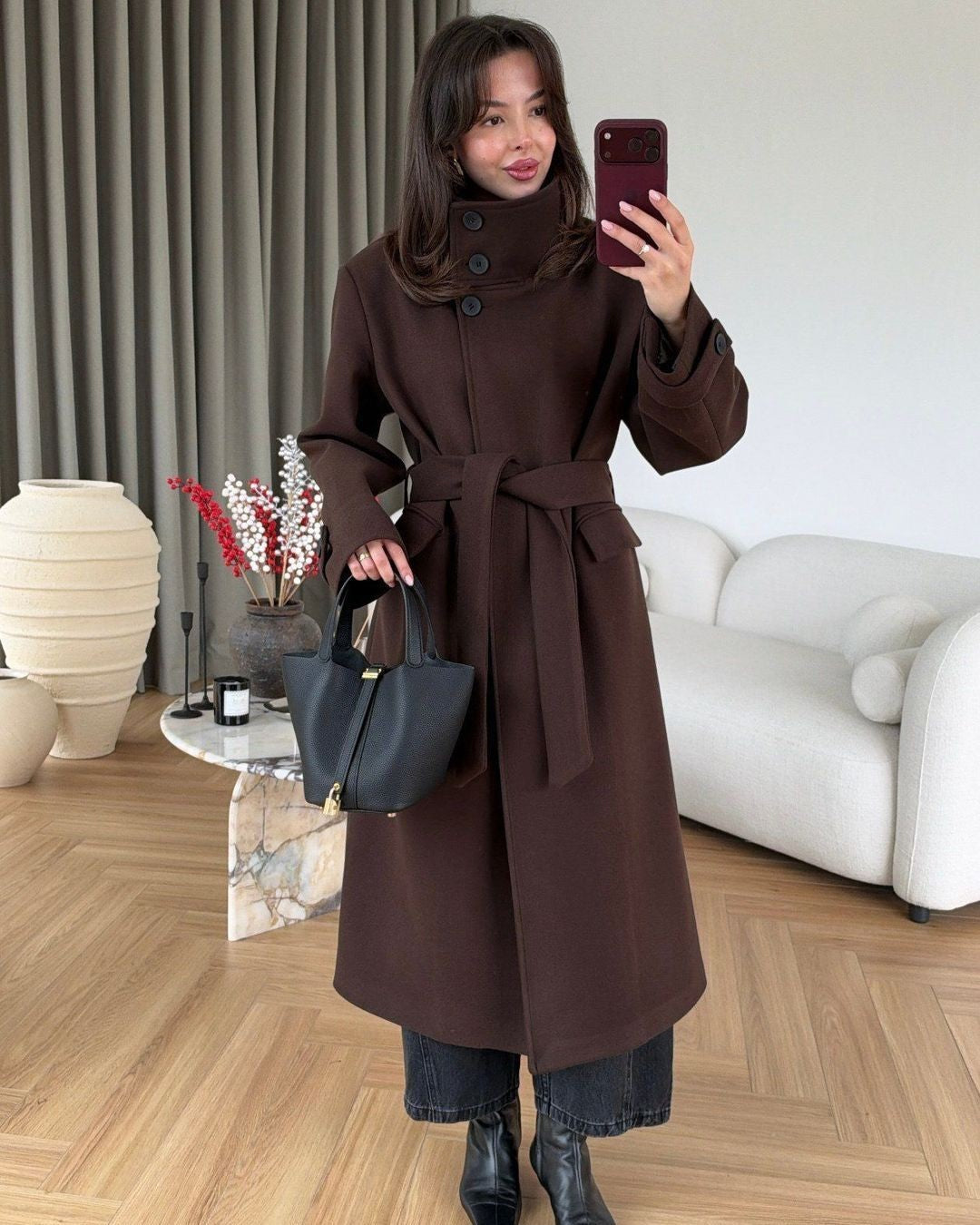 Jacket + Belt - front view