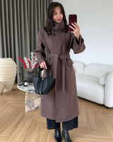 Jacket + Belt - Light Brown - front view