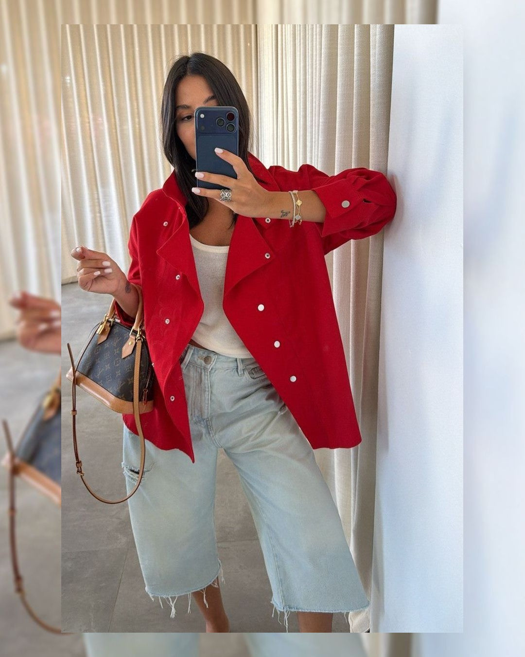 Jacket - Red - front view