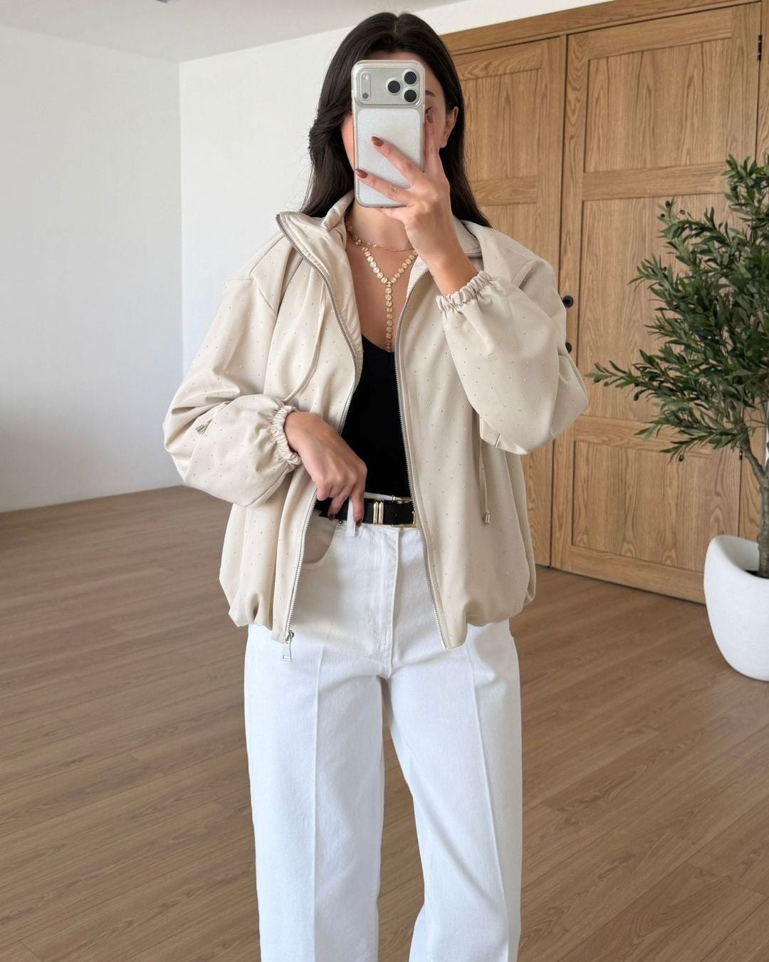 Jacket - Off White - front view
