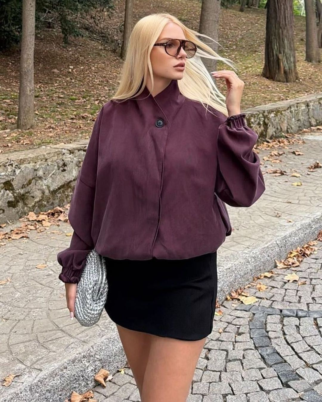 Jacket - Purple - front view