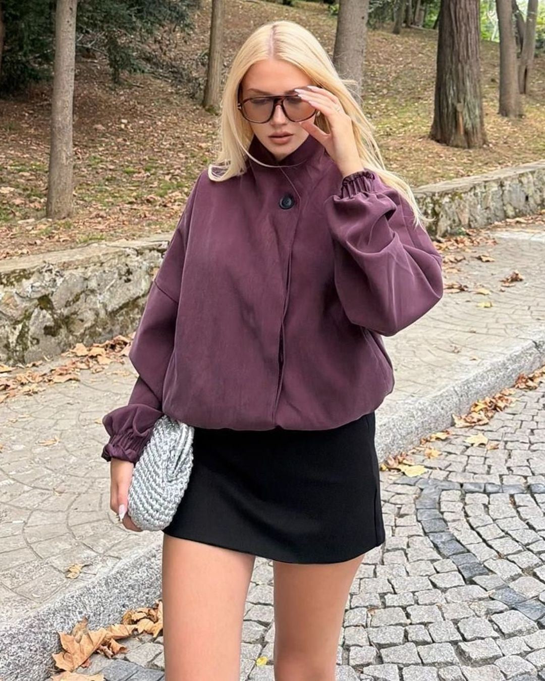 Jacket - Purple - front view